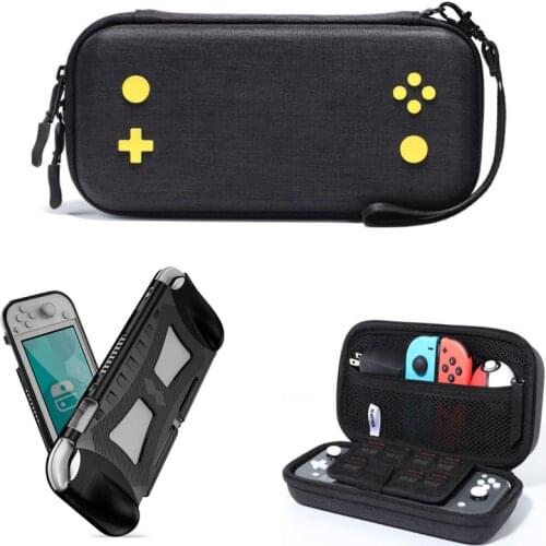 Carrying Case for Nintendo Switch Lite with Silicone TPU Case Thicken Hard Shell Pouch Travel Game Bag for Switch Lite NS Mini