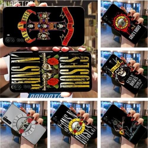 HUAGETOP Guns N Roses Black Cell Phone Case For Huawei Nova 6se 7 7pro 7se honor 7A 8A 7C Prime2019