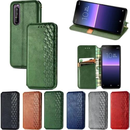 10 ii Case Flip Leather Wallet Case For Sony Xperia 1 ii Soft TPU Back Case Magnetic Suction Mobile Phone Bag