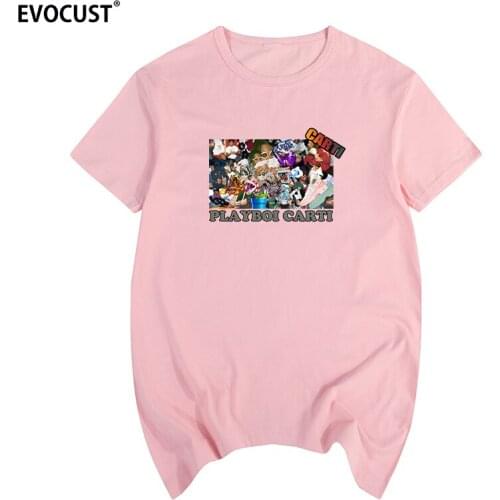 Playboi Carti Hip-Hop Vintage Harajuku 90s Cool Graphic Funny Rapper T-shirt Cotton Men T shirt New TEE TSHIRT Women