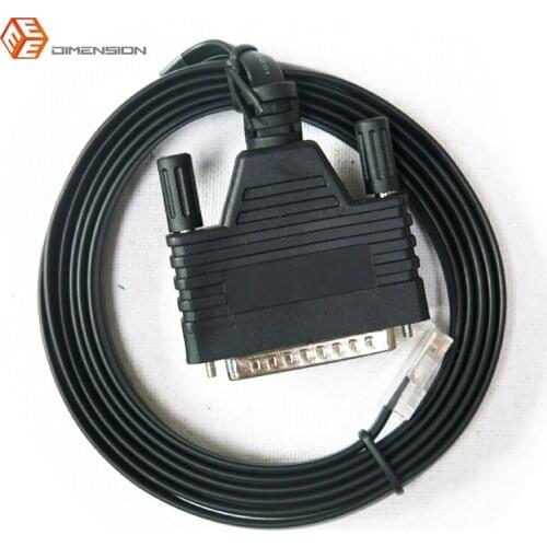 6FT length network routers cable CAB-CONAUX RS232 DB25 Male to RJ45 Male console cable for cisco router