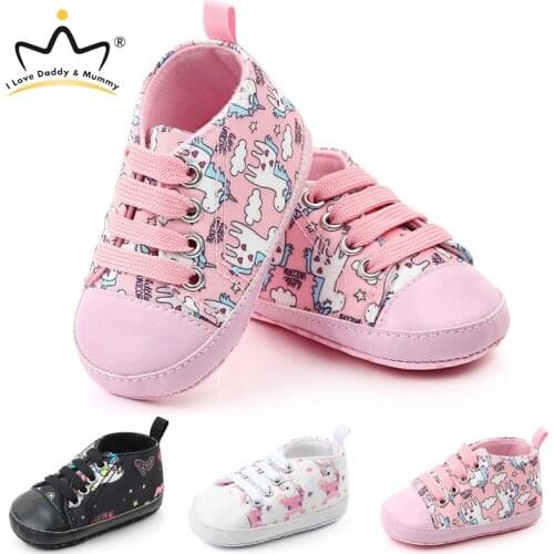 Cute Unicorn Baby Shoes Boy Girl Sneakers Winter Autumn Warm Soft Bottom Anti Slip Newborn Shoes Toddler Enfant First Walkers