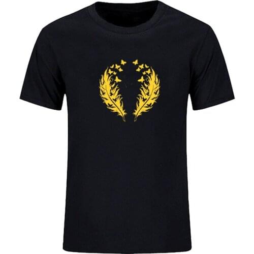 Summer casual print funny short sleeve T-shirt mens T-shirt