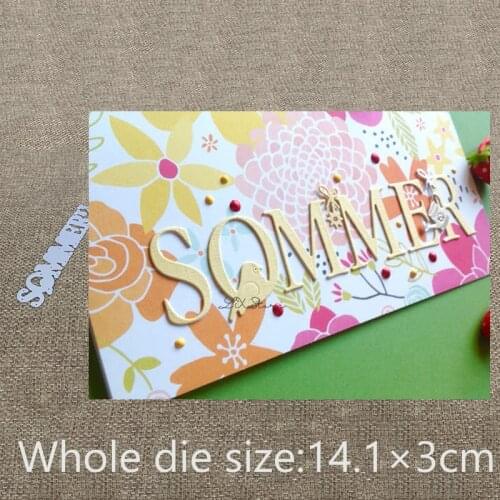 New Design Craft Metal Cutting Die die cuts German summer letter decoration scrapbook Album Paper Card Craft Embossing die cuts