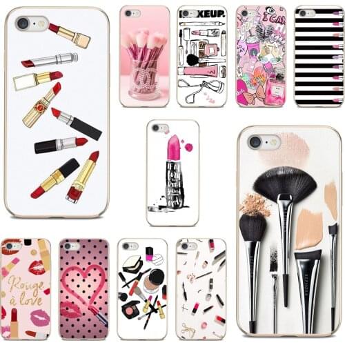 For Xiaomi poco X3 nfc F2 Pro M3 Mi 5X 6X Max Mix 1 2 2S 3 Mi5 Mi6 Mi3 Mi4 Soft Case Cover Tools-Lipstick-Beauty-Girl-Makeup-Set