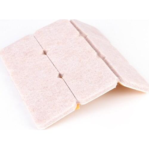 18x High Quality DIY Self Adhesive Furniture Scratch Protector Rectangle Felt Pads Sets