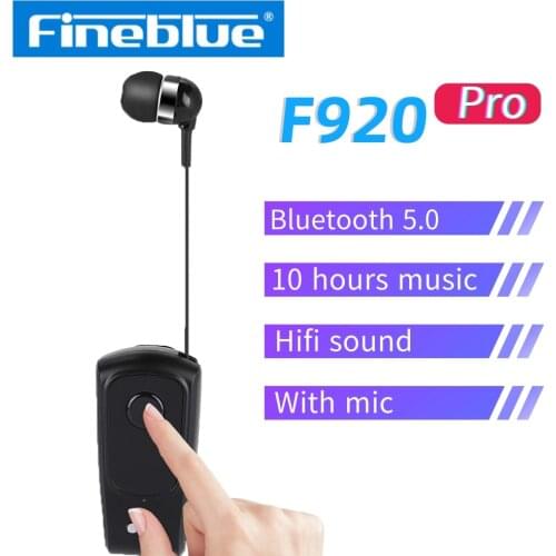 FineBlue F920 Pro Wireless Bluetooth-compatible Earbuds 5.0 Calls for Business Headset Sports Reminders Run in The Ear Earphone