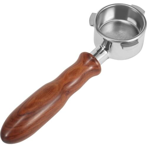 Bottomless Coffee Portafilter 54/58mm Coffee Machine Handle with Red Rosewood Handle for Barsello LEHEHE C1