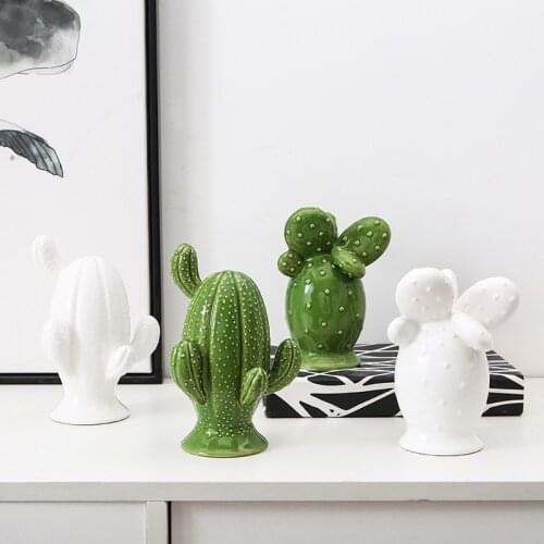 Nordic Simple Ceramic Cactus Decoration Modern Home Decoration Crafts Home Decoration Accessories Modern