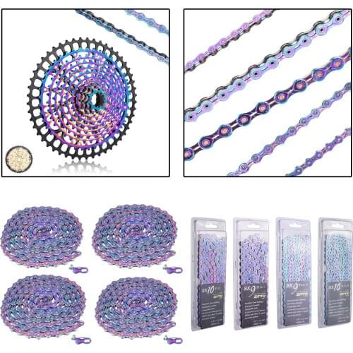 Steel Bike Chain 9-12 Speed Road Bicycle Chain Link High Strength Hollow Pin Chains Fits Shimano Drivetrain Chain