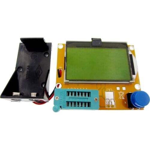 Transistor Tester LCR-T4 Mega328 M328 Multimeter Diode Triode Capacitance ESR Meter MOS/PNP/NPN L/C/R+ battery holder