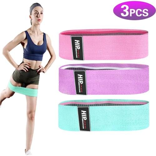 Fabric Booty Resistance Bands Hip Circle Exercise Cotton Bands Thigh Butt Squat Fitness Rubber Bands Elastic Workout Glute Loop