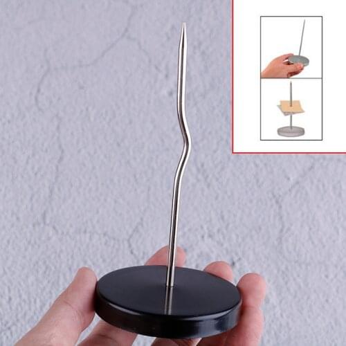 TPXCKz Hot Sale Stainless Steel Straight Rod Paper Memo Holder Bill Fork Fork for Receipt Receipt Note Spike Stick kitchen tool
