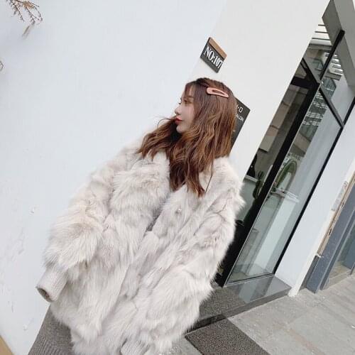 Winter Real Fox Fur Coat Korean Fashion Jacket Women Clothes 2020 Manteau Femme YY2022