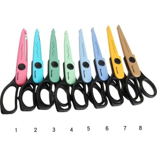 1PC Scrapbook photo album DIY Laciness Zig Zag scissor creative diary craft cut handicraft handmade school paper colorful shear