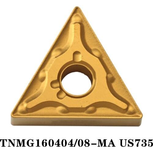 100% Original TNMG TNMG160404 MA US735 TNMG160408 10pcs Carbide Blade CNC Lathe Insertion Machining Blade Efficient and Durable