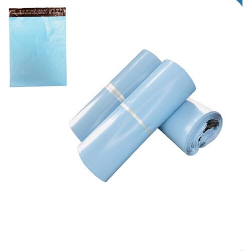 100Pcs/Lot Light Blue Poly Mailer Plastic Shipping Bags Waterproof Mailing Envelopes Self Seal Post Bags Thicken Courier Bags