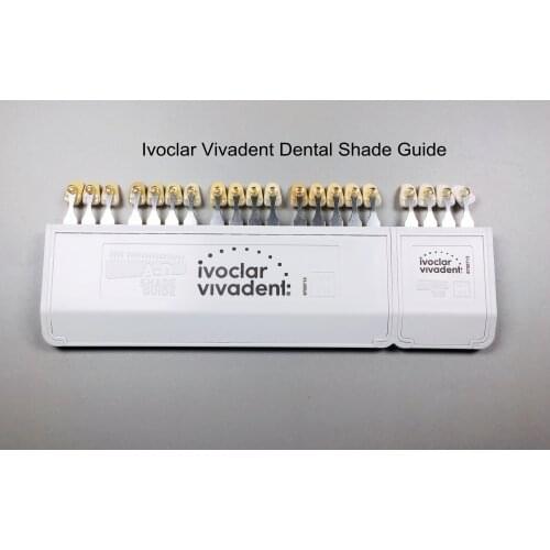2pcs/Lot Dental Teeth Shade Guide A-D 20 Color chart Porcelain Material Ivoclar Vivadent
