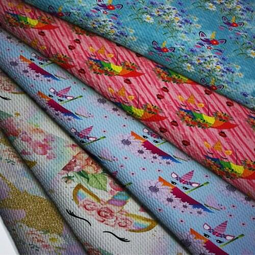 50cm*140cm Flower Printed Printed Bullet Texture Liverpool Fabric For clothing Stretch Knit Fabric For Hair Band L2014