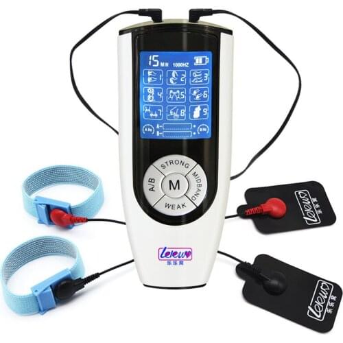 Bipolar Electric shock Penis ring Cock Ring Electro Shock Massage Pad Body Stimulation Medical Themed Toy Kit Adult Games forMan