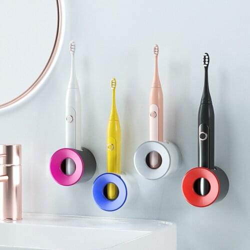 Electric Toothbrush Holder Toilet Punch-free Shelf Wall-mounted Toothbrush Holder Seat Suction Wall Bathroom Storage Rack