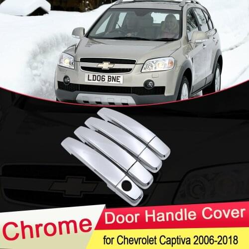 For Chevrolet Holden Captiva Daewoo Winstorm 2006~2018 Chrome Door Handle Cover Exterior Trim Car Cap Accessories 2007 2008 2009