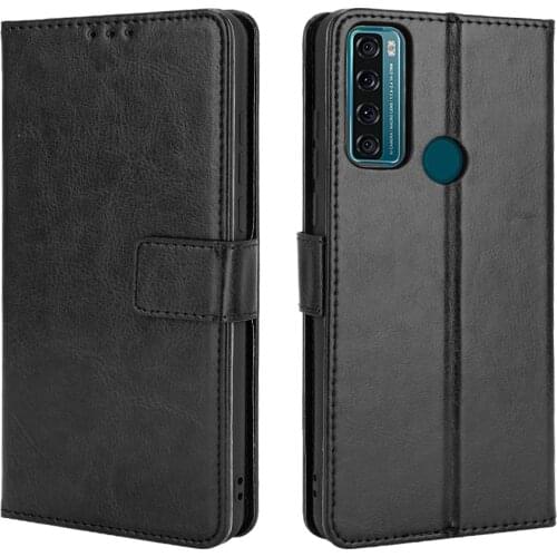 For TCL 20 SE Case Flip Luxury PU Leather Phone Case For TCL 20 SE 20SE Case Cover