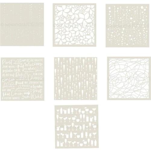 Background Mask Plastic Stencil Graduation for DIY Scrapbook / Album Decoration Embossed DIY Paper Card B007