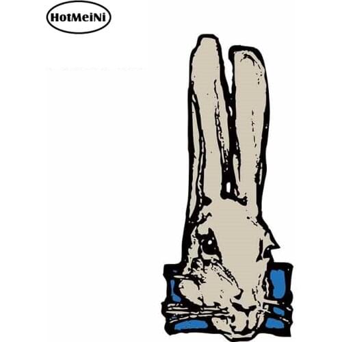 HotMeiNi 13cm x 6.5cm for Rabbit Bunny Hare Long Ears Motorcycle Car Bumper Window Stickers Vinyl Decal Suitable for Vehicle