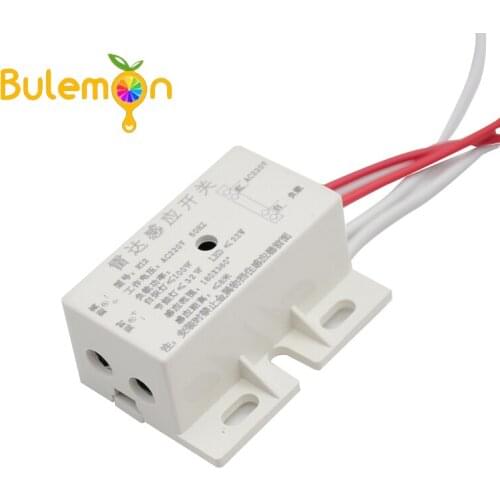 10PCS 220V AC 50Hz Auto Infrared Human Sensor Switch PIR Microwave Radar Body Motion Sensor Module For Time Distance Range