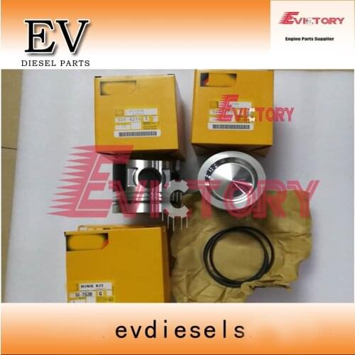 For caterpillar excavator C6.4 rebuild kit piston + ring + bearing + gasket