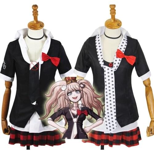 Danganronpa Cosplay Anime Junko Enoshima Emboitement Inushio Kimuchi Dangan Ronpa Trigger Happy Havoc Cosplay Costume
