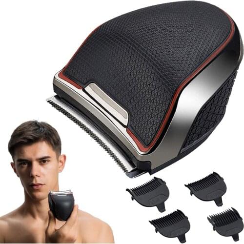 IPX6 Waterproof Hair Clipper for Men Home Cordless Beard Trimmer Self Hair Cutting Machine Rechargeable Curved Blade Haircut