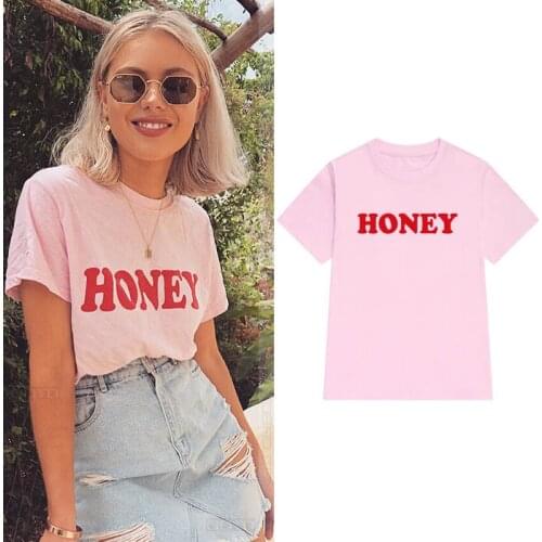 Honey red Print Women Tshirts Cotton Casual Funny t Shirt For Lady Top Tee Hipster Drop Ship NA-634