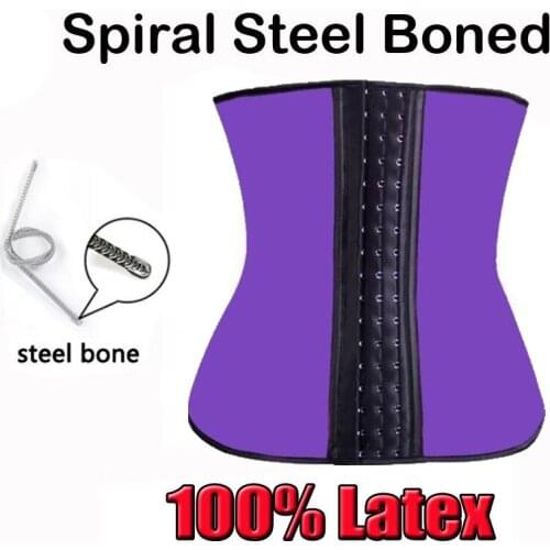 New Latex Waist Cincher Corset Waist Trainer Corset Latex Shapewear Sexy Corsets and Bustiers Fast Ship Lumbar Supports Shaper