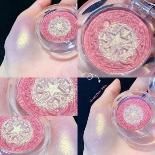 Glitter Bomb Highlighter Palette Shimmer Shine Highlighter Powder Brighten Body Face Contour Makeup Bronzer Palette Face Blush