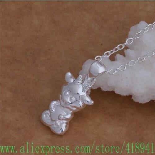 Silver Plated Necklace Silver Plated fashion jewelry pendant /aykajpra affaiwma AN034