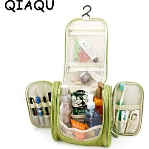 QIAQU 2017 Hot Sale! Large Hanging Travel Man Deluxe Toiletry Bag Wash Makeup Organizer Pouch Women Big Cosmetic Bags Bulk
