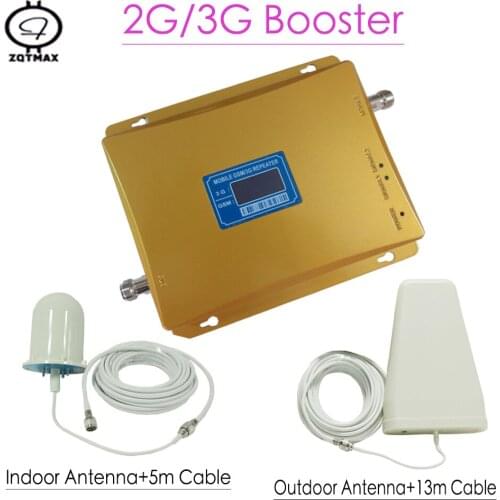 LCD Displays 3G GSM Signal Repeater 900MHz UMTS 2100MHz 2G 3G Dual Band Cell Phone Signal Booster Dual Band Amplifier