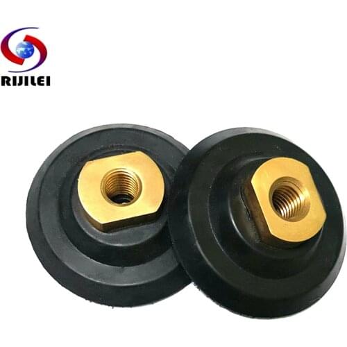 RIJILEI 3 Inch Rubber Backer Pads 80mm Rubber Back Up Pad Precisely Manufature Granite Polishing Tool for Polishing Pad 3JTC