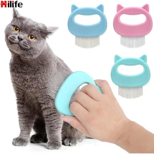 HILIFE Cat Dog Massage Comb Pet Supplies Hair Removal Hair Shedding Cleaning Brush Shell Comb Pet Grooming
