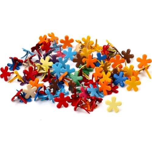 Diy Mix Flower Brads Scrapbooking Embellishment Card Making DIY Home Craft Paper decoration 13x14mm 20pcs
