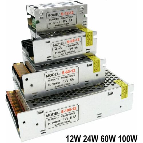 LED Driver 220V to 12V 12W/15W/24W/25W/36W/60W/80W/100W/120W For LED Power Supply Voltage Control Light Transformers
