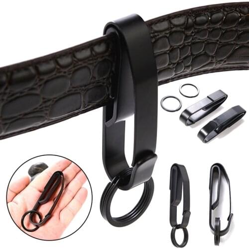 Titanium Ti buckle keychain bottle opener edc keyring key ring multi multipurpose hike belt outdoor clip multifunction clamp