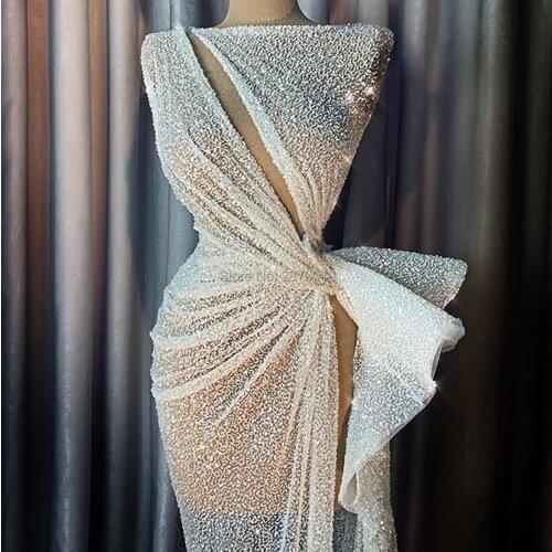 Gorgeous Boat Neck Evening Dress Sheath Floor-Length Sequins Robe De Soiree Aibye Prom Dress Slit вечернее платье Middle East