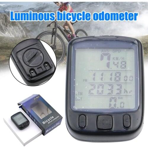 Bike Computer Wired Digital LCD Multifunction Cycling Bicycle Odometer Backlight Speedometer Cycling Accessories