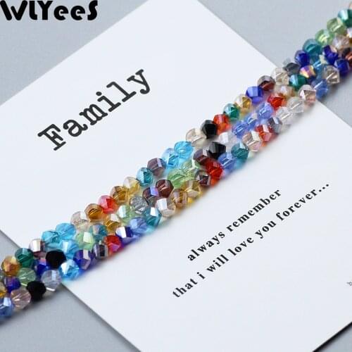 WLYeeS 4mm Twisted shape AB Color Austrian Spiral crystal beads 100pcs Earrings pendant Loose Beads DIY Jewelry Necklace Making
