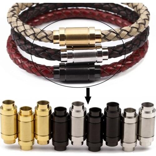 2pcs/lot 6x24mm Stainless Steel Magnetic Clasps Strong Magnetic Clasps For Bracelets Making Bracelets Connector Jewelry Making