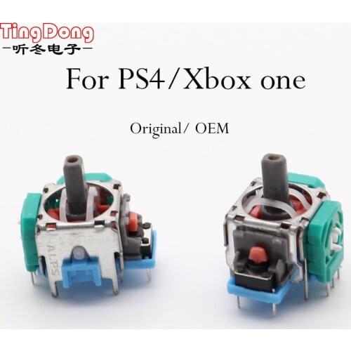 2PCS New Replacement 3D Analog Stick Sensor Module Thumb Stick for PS4 Gamepad Dualshock 4 Xbox Repair One Wireless Controller