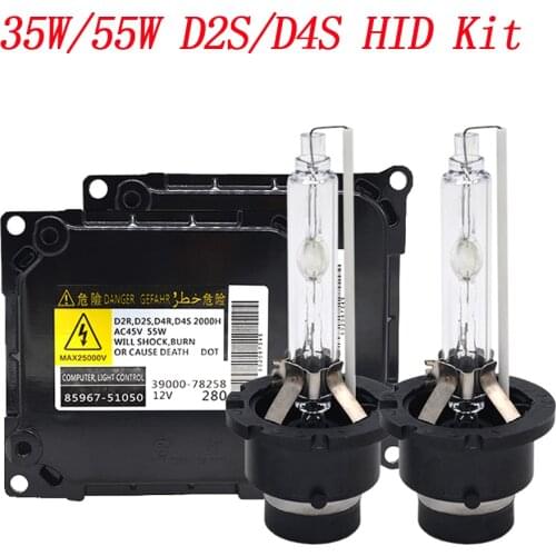 2021 NEW KYSQAIR 55W D2S HID Kit DDLT003 8596751050 35W 4300K 5000K 6000K D2S HID ORIGINAL LIGHT D4S 55W D2R D4R D2 HID Bulb Kit